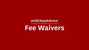 Application fee waivers are available! This video provides more details about how to request a fee waiver in Common App. #USCAppAdvice #AskASCounselor | USC Admission | Facebook
