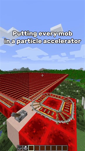 Putting every mob in a particle accelerator #minecraftmemes #minecraft #minecrafter