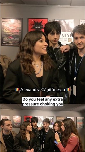 Full interview on our channel! insta: esc.sisters #eurovision #viral #romania #esc #interview