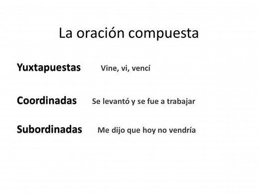 Tipos de ORACIONES yuxtapuestas, coordinadas y subordinadas - con EJEMPLOS