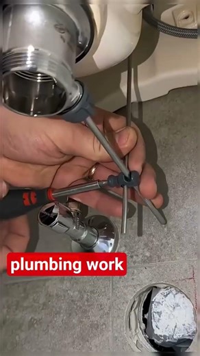 how#bathroom sink drain a pivot rod mechanism that controls the#pop-up stopper#plumbingtime @umark07