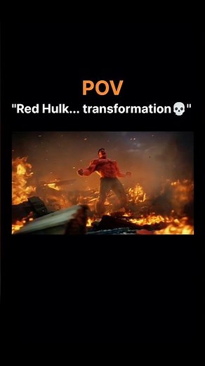 Entry of red Hulk | Red hulk transformation| # shorts #hulk #avatarworld