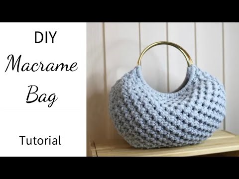 DIY Elegant Voluminous Macrame Bag | step-by-step Tutorial #macramebag 