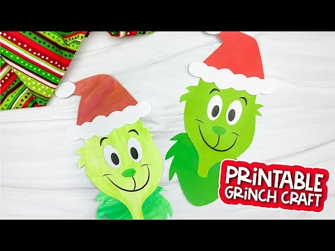 Printable Grinch Craft For Kids