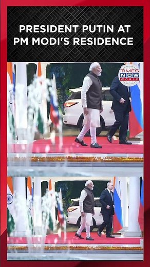 PUTIN IN INDIA: Putin, Modi Begin Private Talks At PM Residence After Warm Welcome | Times Now World