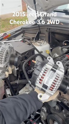 2015 Jeep Grand Cherokee 3.6 2WD Alternator Replacement, Done in 30 min. #jeepusa #mobilemechanics
