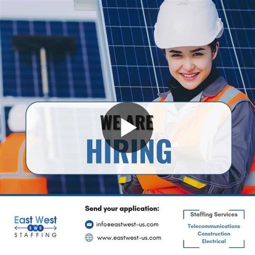 #hiring #jobs #telecommunications #construction #engineering #eastweststaffing | East West Staffing, Inc. (EWS)