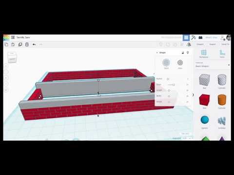 Creating a model railway building using TinkerCAD Codeblocks