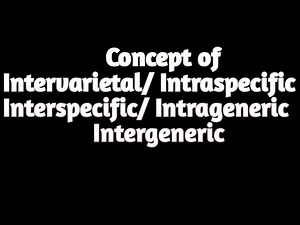 Concept of Intra & Inter Crosses in Hybridization|| Dr Green Agro Classes, Udaipur