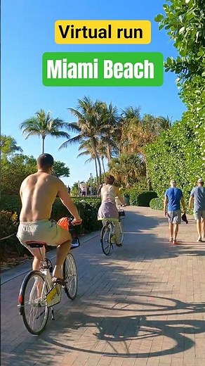 Miami Beach in 30 Seconds | Virtual Run by the Ocean #travel #virtualrun