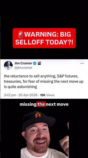 Inverse Jim Cramer Says HUGE SELLOFF TODAY?!