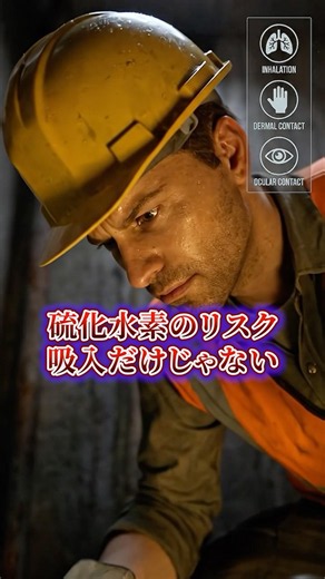 硫化水素は「吸う」だけが危険じゃない #製造業 #酸欠 #硫化水素 #整備