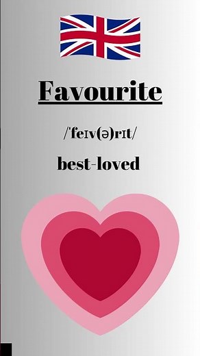 How to pronounce Favourite in English British Accent #learnenglish #learnenglishtogether