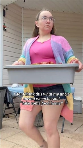 Taking my to go plate