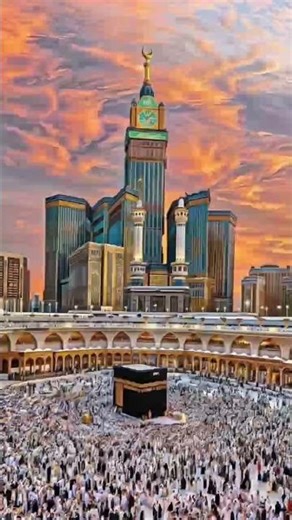Masjid Nabvi SAW and Masjid al Haram Beautiful Photos.. #beautiful #islamicstories...