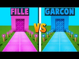 FILLE VS GARÇON DANS MINECRAFT !