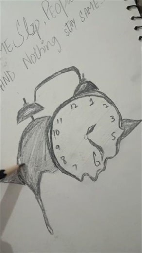 Melting Watch Drawing idea #drawing #art #satisfying