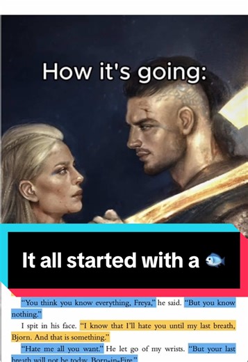 Things get 🔥 between Freya and Bjorn! A CURSE CARVED IN BONE releases May 13! Art by @Offbeatworlds and @Alice Blake Art [тг ablart] #danielleljensen #sagaoftheunfated #acursecarvedinbone #afateinkedinblood #romantasybook #romantasybooktok #fantasyromance