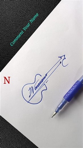 Stylish N Signature Design | Easy & Professional Signature Ideas #Shorts