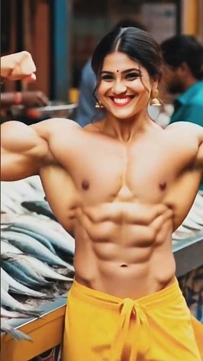 “AI Female Bodybuilder Transformation Will Blow Your Mind! #ai #motivation #viralvideo #shorts