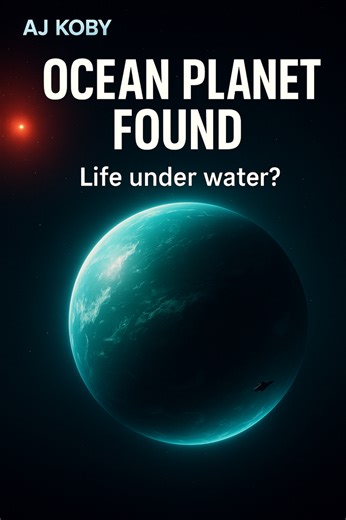 A water world 100 light-years away might be hiding alien oceans beneath the dark.  Keywords: ocean planet, TOI-1452b, alien life If life doesn’t need land… what lives down there? Smart evolution… or silent emptiness? Comment + vote in the poll. Tag a friend who argues about aliens. AJ Koby — Space & Astronomy  Hashtags: #AJKoby #SpaceMystery #AlienOceans #StayCurious | AJ Koby | Facebook