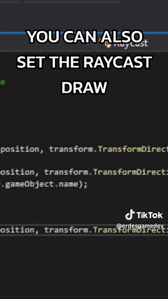 How to create a raycast#developers #developer #สร้างเกมเอง #gamedeveloper #gamedevelopement #สร้างเกมส์ #สร้างเกม #dev #unityengine #gamedev #วิธีสร้างเกม
