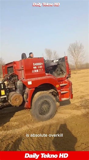 This Farmer BUILT His Own Tractor 🚜 From a Semi Truck #CustomBuild