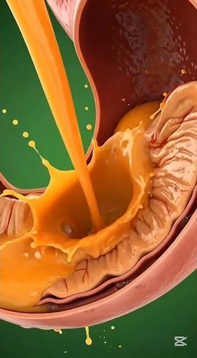 "Food Digestion Explained in 10 Seconds! ⚡ | 3D Body Animation"