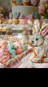 Pastel Easter dessert table made for photos | Blooming Garden