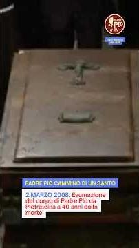 March 2, 2008. Exhumation of the body of Padre Pio of Pietrelcina 40 years after his death.