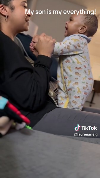 His little giggles melt my heart every single time! 😍 #momtok #creatorsearchinsights #motherhood #babyboy