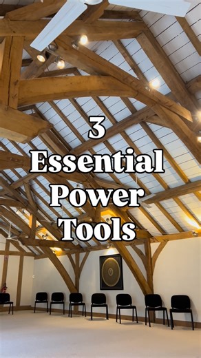 Mike | Carpentry and Craft on Instagram: "The three main power tools that I own and use as a professional timber frame carpenter are: a circular saw, chain morticer, and drill. I’d recommend getting the best that you can. My @makitauk circular saw for example, was my first serious power tool. It’s seriously robust and easy to repair. My drill, is unfortunately discontinued I think- not sure if they’ve made a suitable replacement- it was sold as a mixing drill, but it works hard, as does the mort