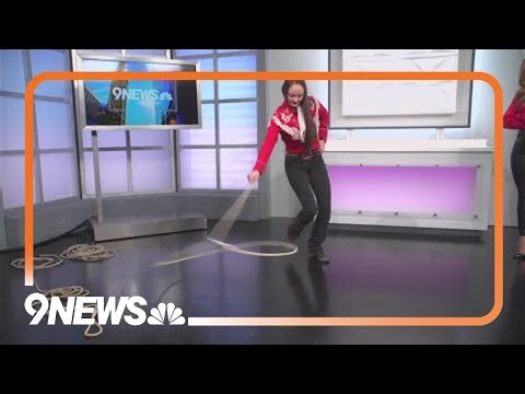 Westernaires trick roping team performing at the Stock Show