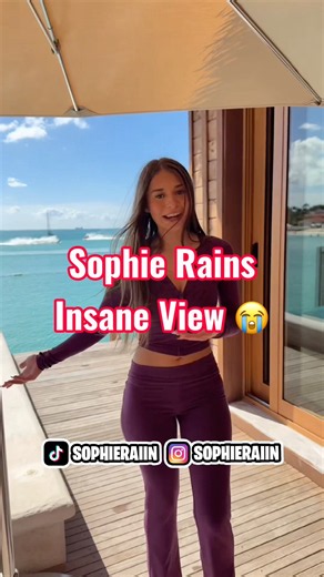 Sophie Rains Insane View 😭 #sophierain #bophouse