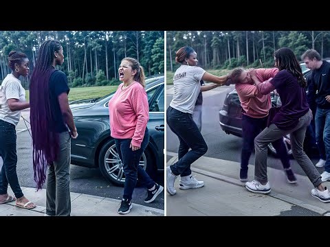 Karen THROWS First Punch Then Gets Her A$$ WHUPPED!