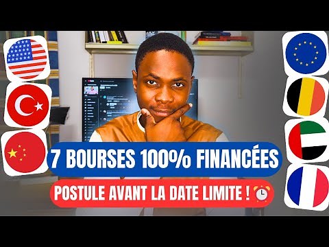 Les 7 MEILLEURES Bourses d'Études pour 2025 !
