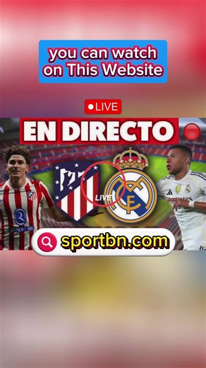 Watch Atletico Madrid vs Real Madrid en vivo live streaming football soccer ⚽️ 🔴 #atleticomadrid #atleticodemadrid #realmadrid #realmadridfc #supercupespañola