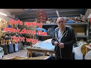 Sofa spring repair is done the right way.