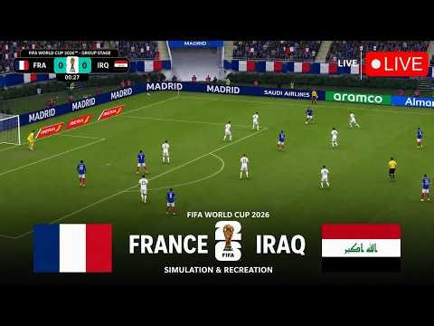 مباراة العراق ضد فرنسا بث مباشر Irak vs France live stream | محاكات لعبة فيديو eFootball™ video game