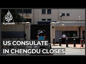 US flag lowered as consulate in Chengdu forced to close