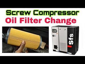 Air Compressor Oil Filter Change