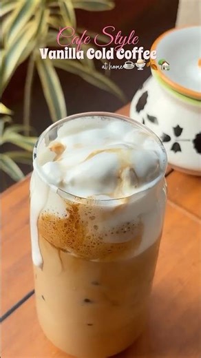 Making *COLD COFFEE* Perfect SUMMER Drink Cold Coffee Recipe #shortsfeed #viral #coldcoffee