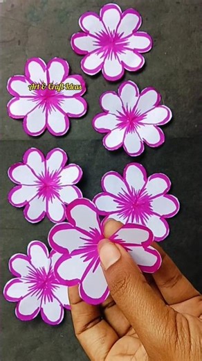 How to make heart paper flowers/Heart flowers Tutorial #shorts#viral l#video#heart#diy#craft#trend