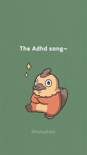 ADHD Song Animated Meme — relatable ADHD traits and behaviors