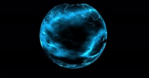 Abstract Digital Sphere Energy Animation