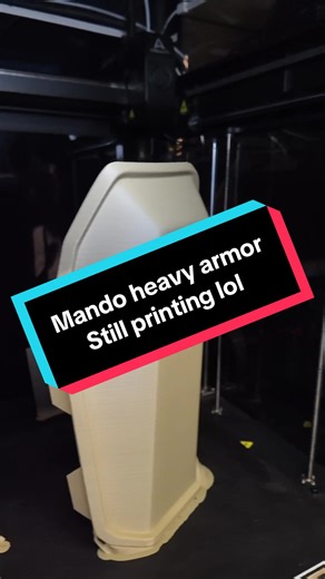 Mando heavy armor still printing away many parts to go. I am using Numakers filaments on this project! And excited to have it all printed and start the prep work :) #cosplay #mando #starwars #3dprinting #numakers