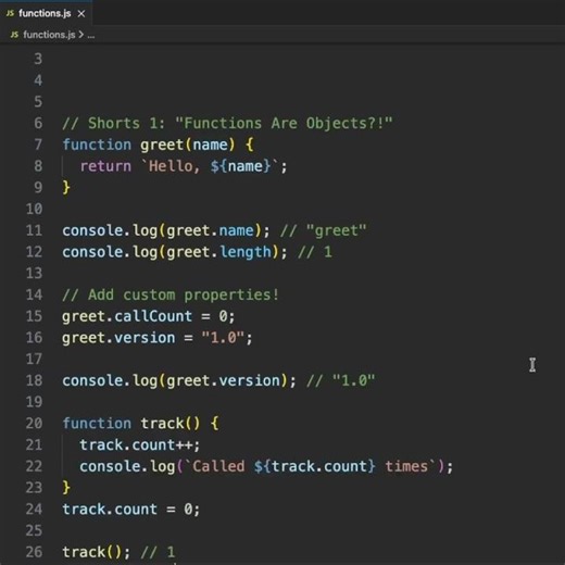 Functions Are Objects? #coding #frontendcourse #javascript