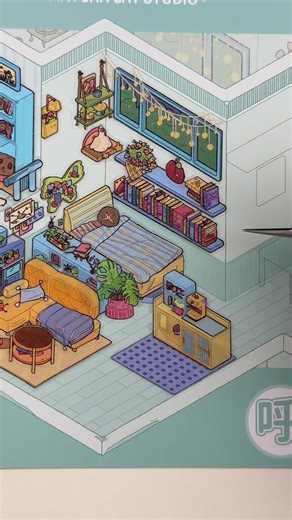 Set’s name: Daydream Apartment 🩷link in my board for them#asmr #stickers #journaling #usa #diy