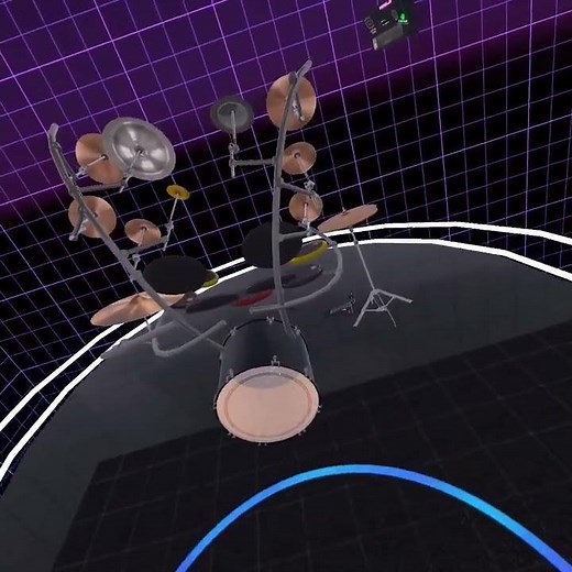 VR Drum Kit. #VR #MetaQuest #drummer