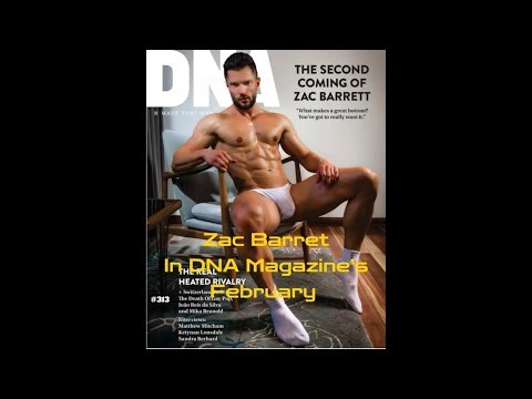 Zac Barrett is perfection in DNA Gay Magazine's February issue